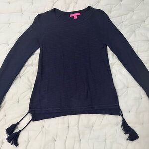 NWOT Lilly Pulitzer Navy Blue Rozalia Sweater Sz XS